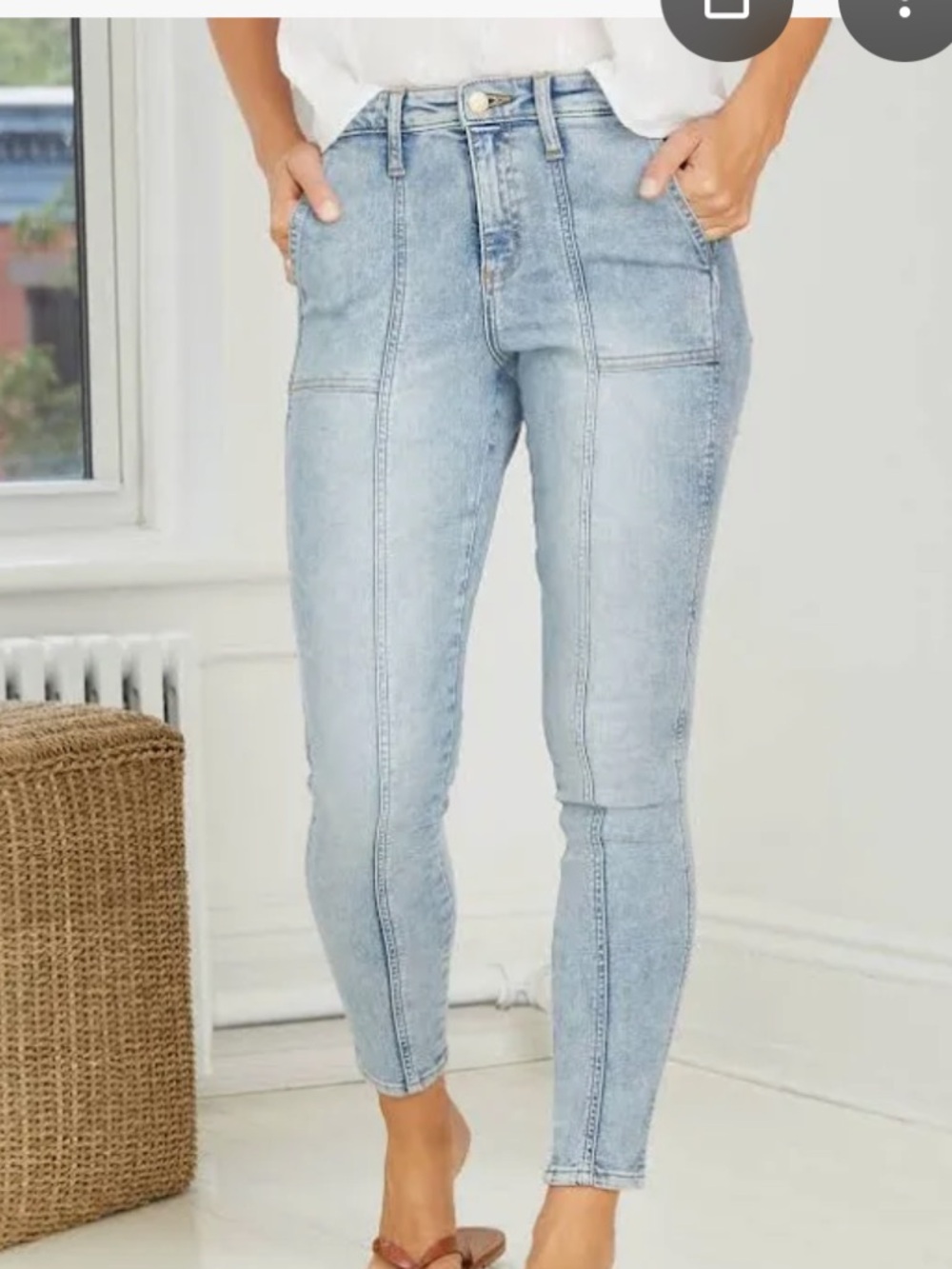 Universal Thread medium vintage wash High-Rise seamed Skinny Jeans 12 or 31